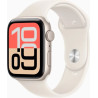 Apple Watch SE 3 44mm Aluminium Starlight avec Sport Strap Starlight M/L MEHJ4